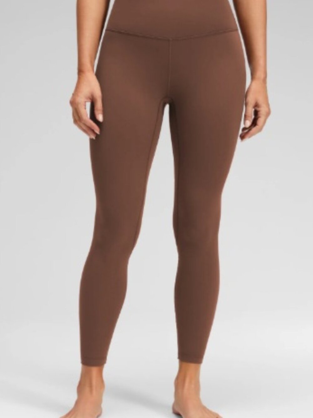 CRZ Yoga Coffee Brown Leggings with Pockets SMall